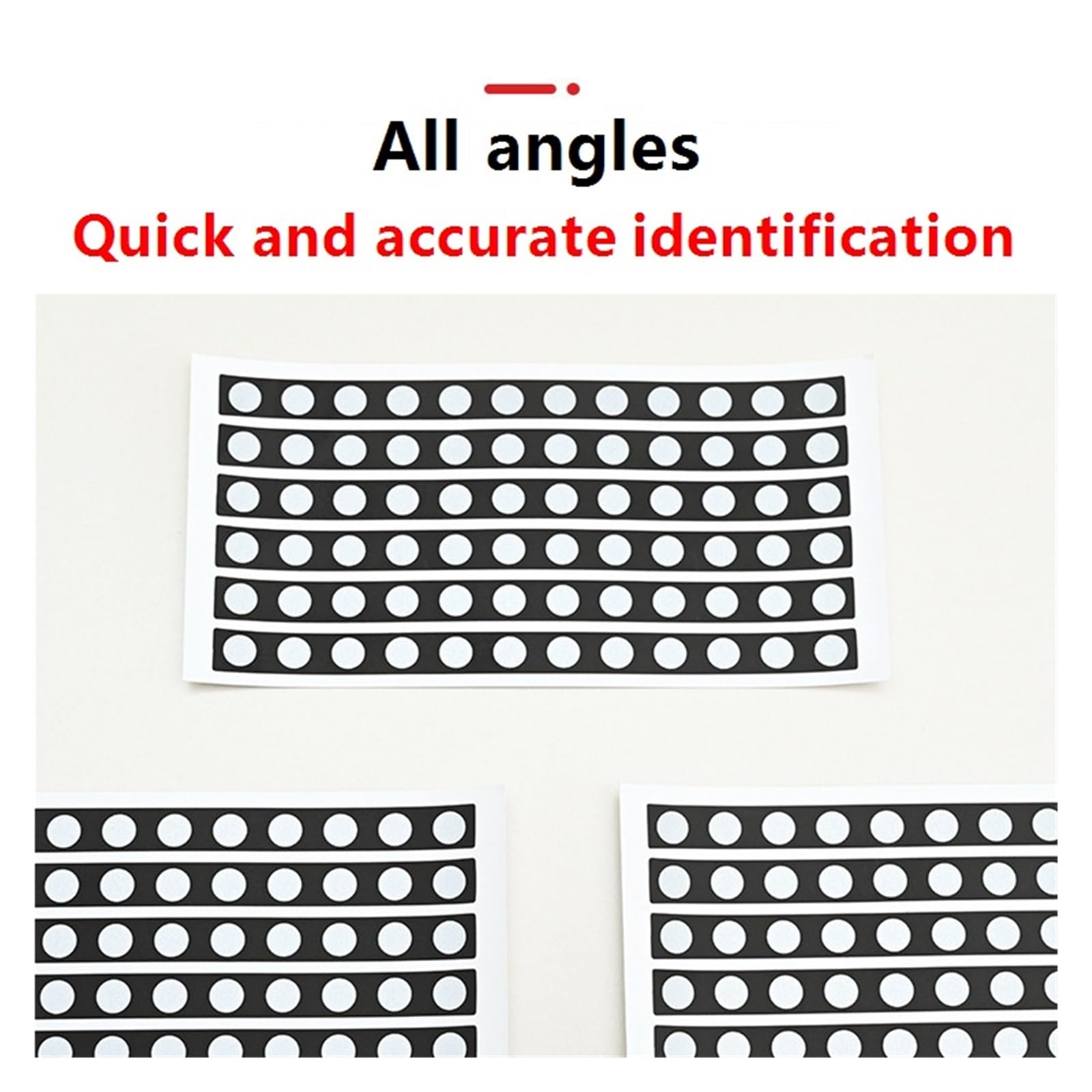 Verbrauchsmaterial For Laserscanner, Kreisförmiger Durchmesser 6 Mm, Hochreflektierende Streifenmarkierungspunkte – 20 Blatt Vielseitig Einsetzbar