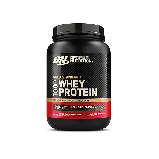 Optimum Nutrition Gold Standard 100% Whey Protein Powder, Double Rich Chocolate 1.98 Pound (Packaging May Vary)
