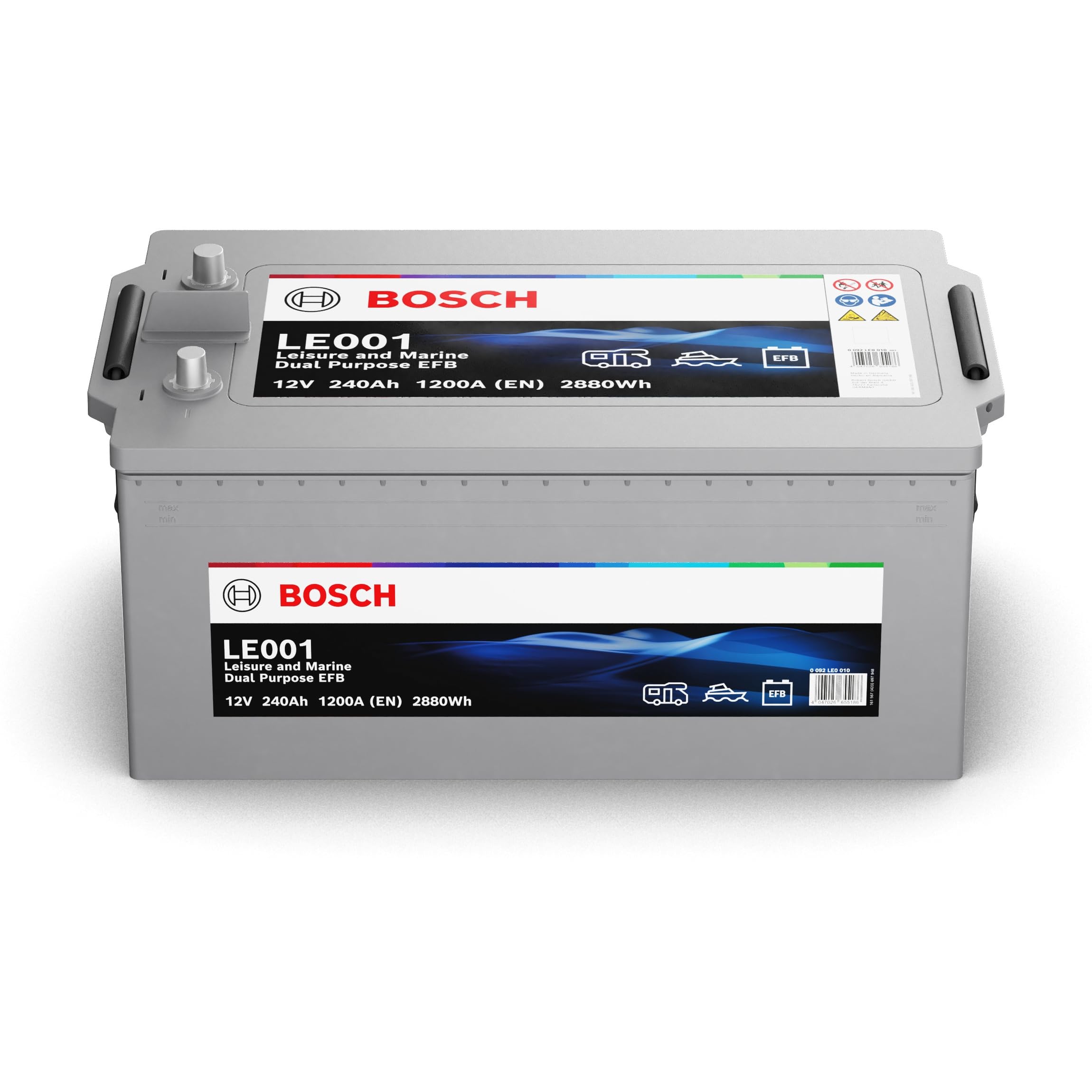 Batterie Bosch LE001 - Série LE EFB - Batterie EFB Décharge Lente - 0092LE0010