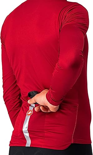 Miniatura 9 de CASTELLI Chaleco elástico Squadra para hombre, resistente al viento, cremallera completa con cuello alto para ciclismo de carretera y grava I