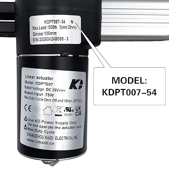 Linear Actuator Kaidi Model KDPT007-54 Power Recliner Lift Chairs Motor
