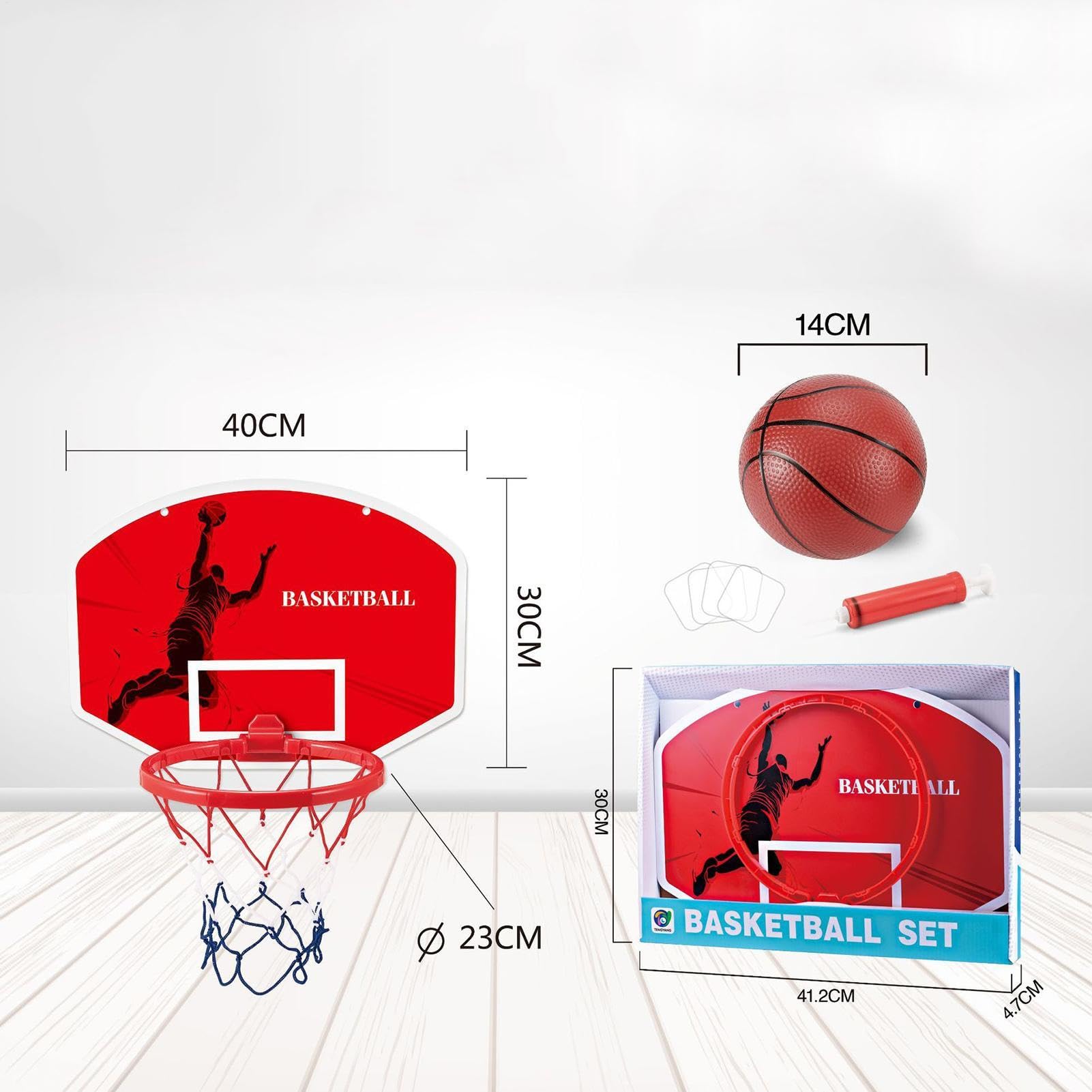 Koszyk do koszykówki dla małych dzieci do użytku wewnątrz – 2 w 1 centrum sportowe dla dzieci | Kosz do koszykówki wewnątrz i na zewnątrz, bramka do piłki nożnej/piłki nożnej, zestaw do zabawy, prezenty dla dzieci