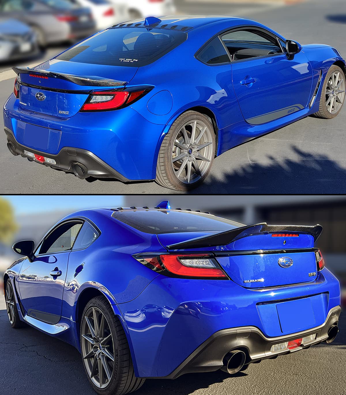 Real Carbon Fiber V2 Highkick Duckbill Trunk Spoiler For 2022-2024 Toyota GR86 & Subaru BRZ - 3K Dry Carbon