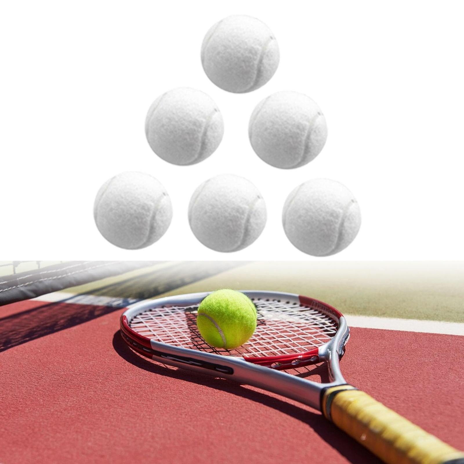 LOVIVER Ensemble de Balles de Tennis Durables pour Entraînement Sportif