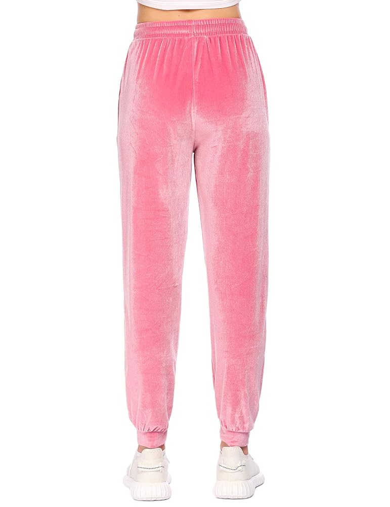 COOrun Women Jogger Soft Comfy Sweatpants Velour Joggers