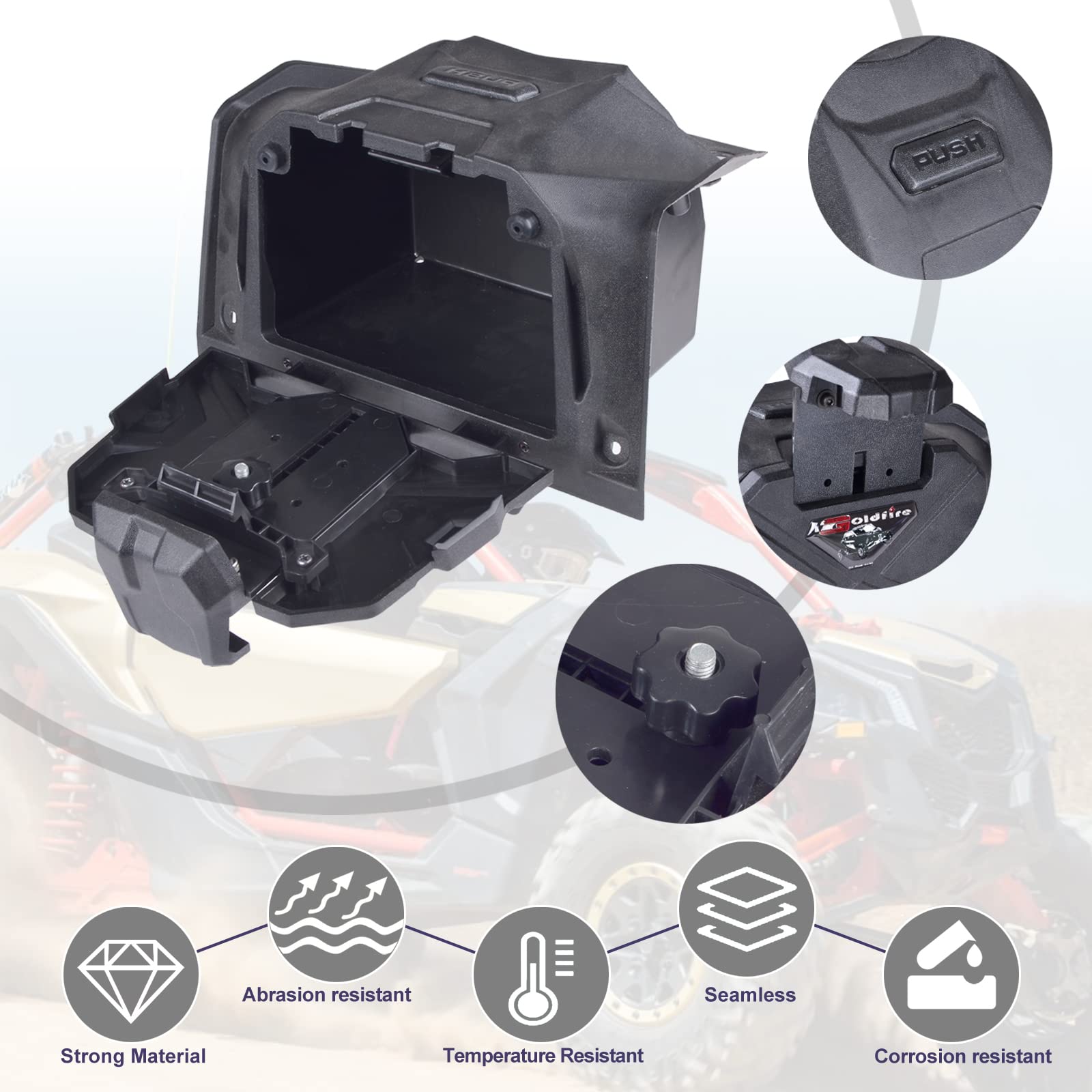 UTV Dispositivo Elettronico Tablet Telefono Holder per 2019-2023 Polaris RZR XP 1000 Accessori Scatola di Immagazzinaggio Organizer Vassoio