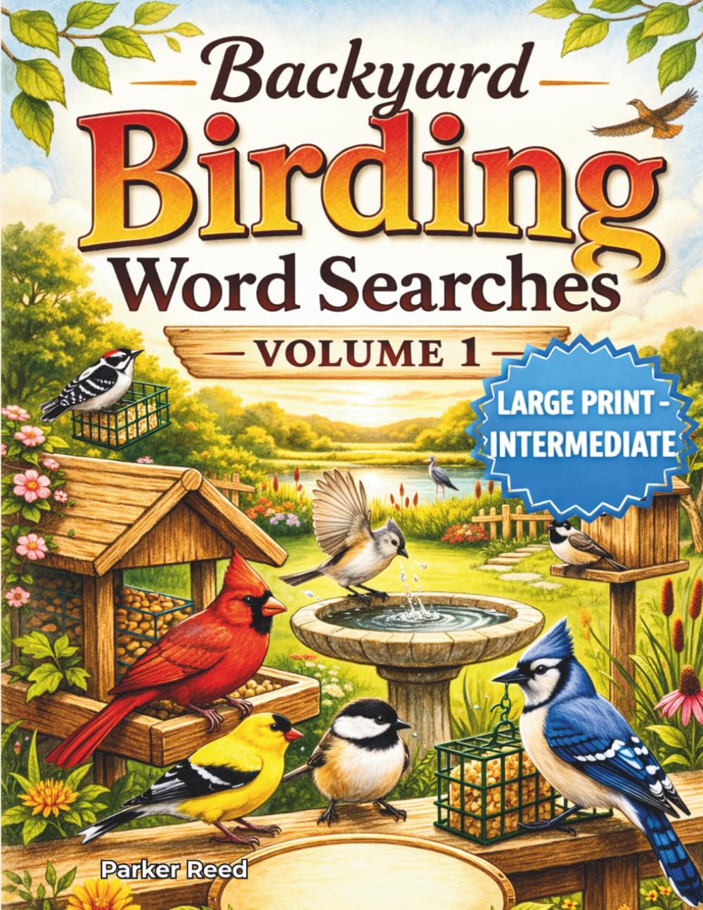 Backyard Birding Word Searches: Intermediate Puzzles for Bird Lovers - Large Print - Volume 1