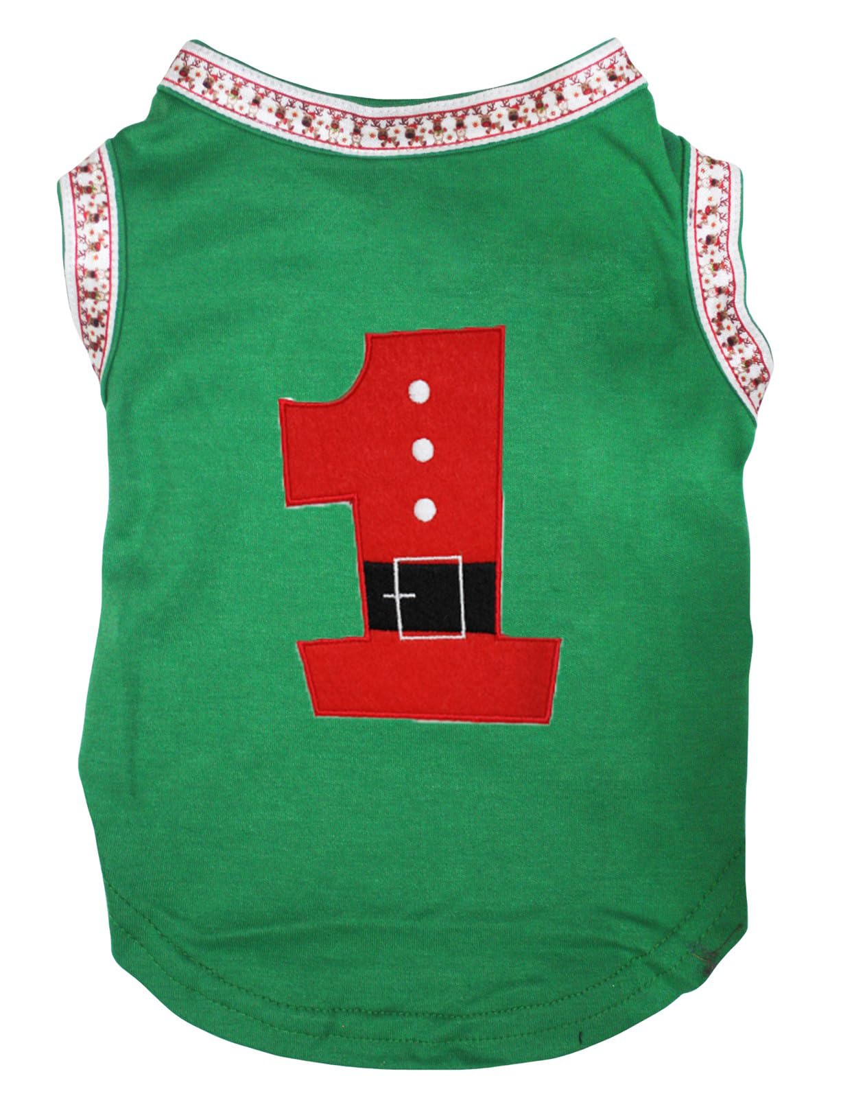 T-shirt pour chien motif renne vert XS vêtement de Noël petit chien
