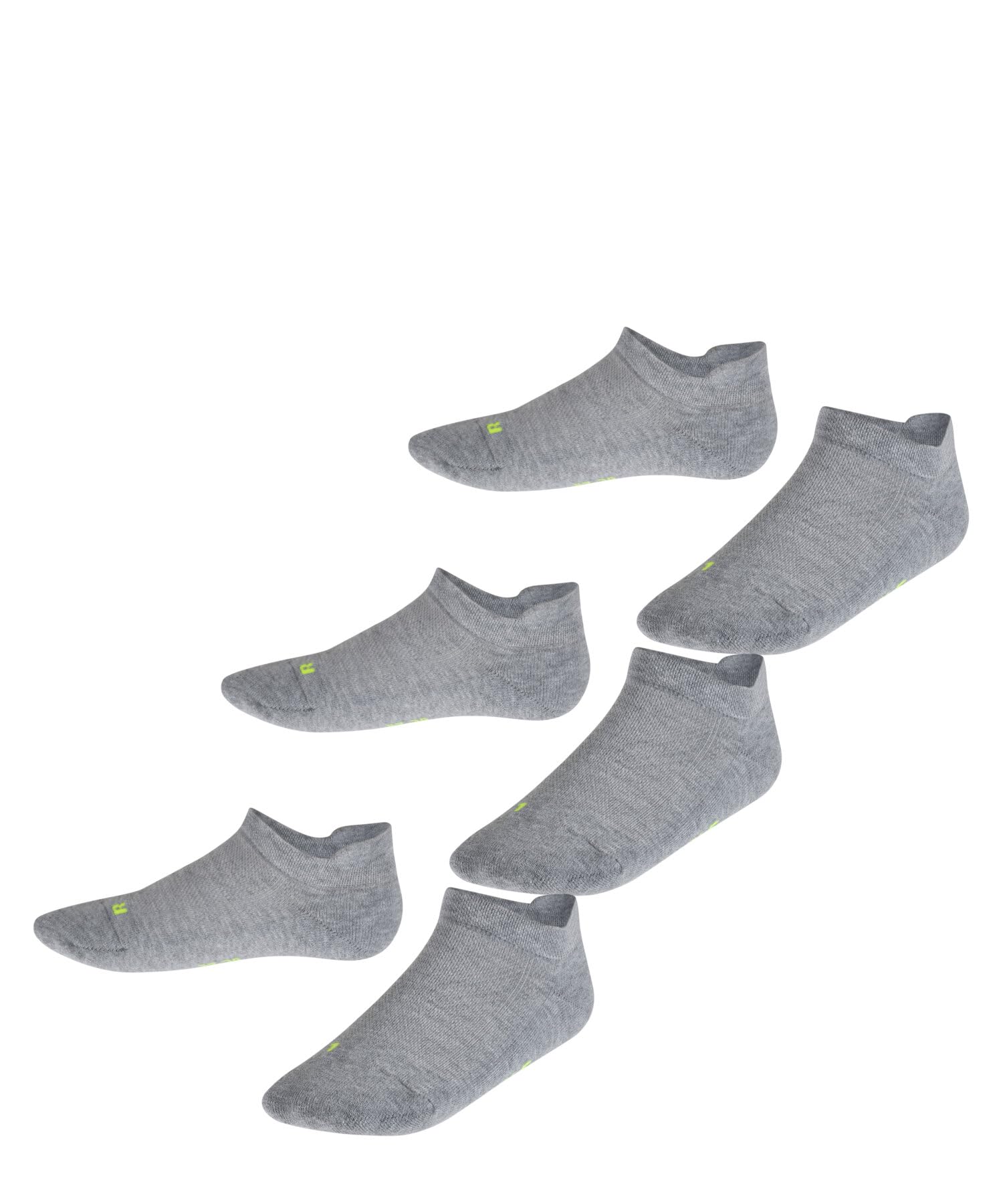 FALKE unisex niños Cool Kick Sneaker 3-Pack calcetines tobilleros transpirable secado rápido material tobillera ligera acolchada suela de felpa efecto refrescante multipack 3 pares