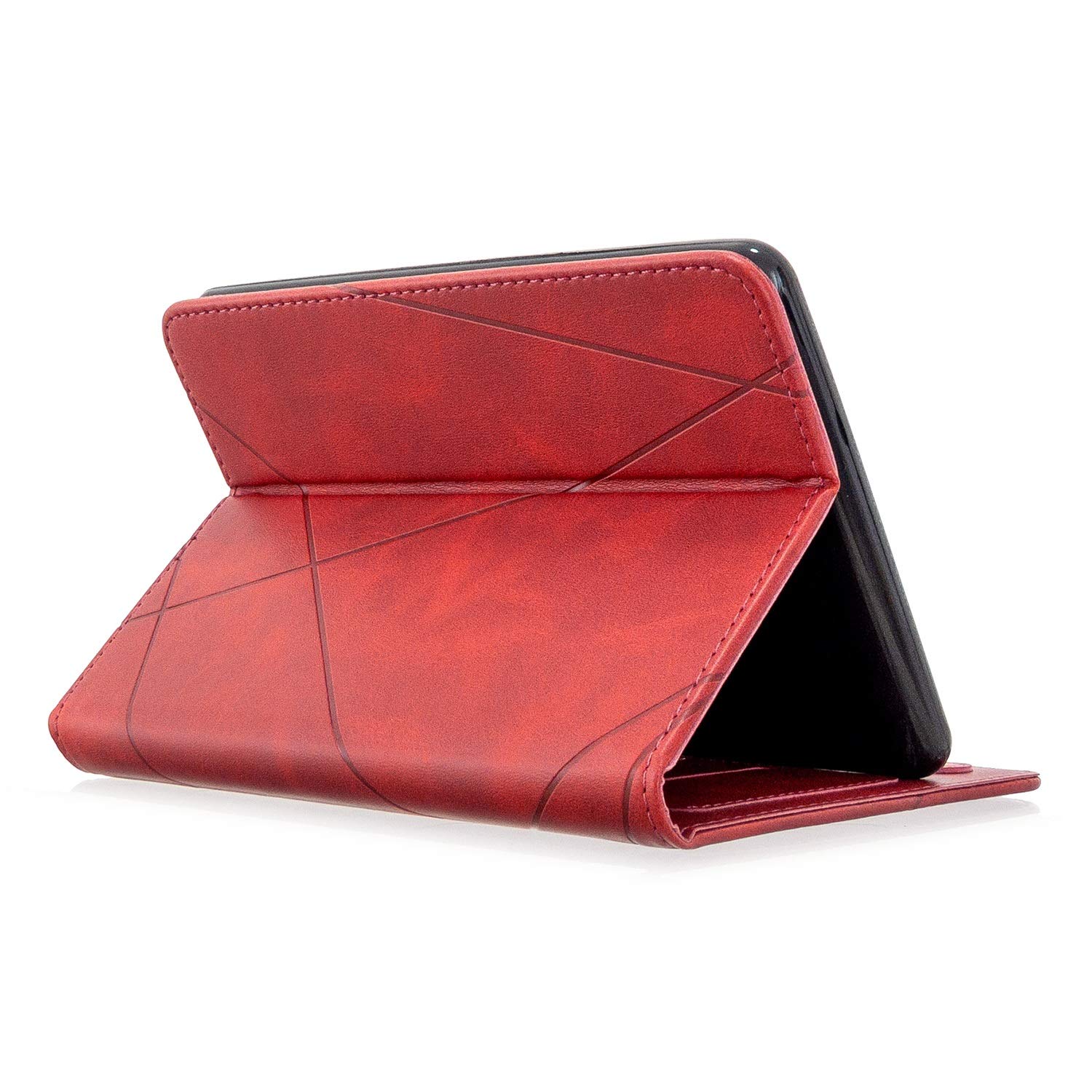 Voyage sur tablette Étui en cuir PU de qualité supérieure compatible avec Kindle Paperwhite 1/2/3/4 6 pouces, étui à rabat magnétique intelligent avec fente Compatible with carte/housse de protection