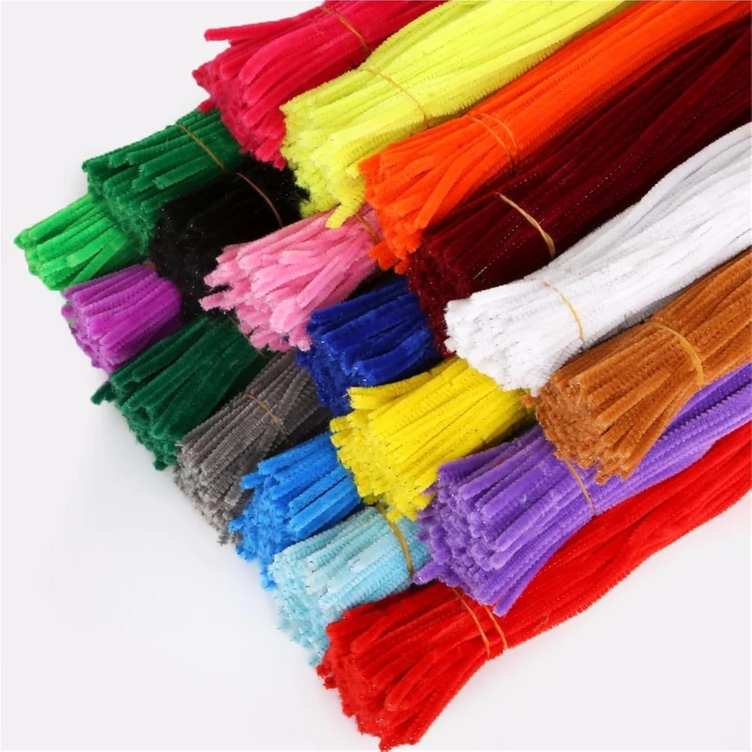 Łodygi szenilowe, środki do czyszczenia rur 100 szt. Wielokolorowe łodygi szenilowe do majsterkowania(Color 9)