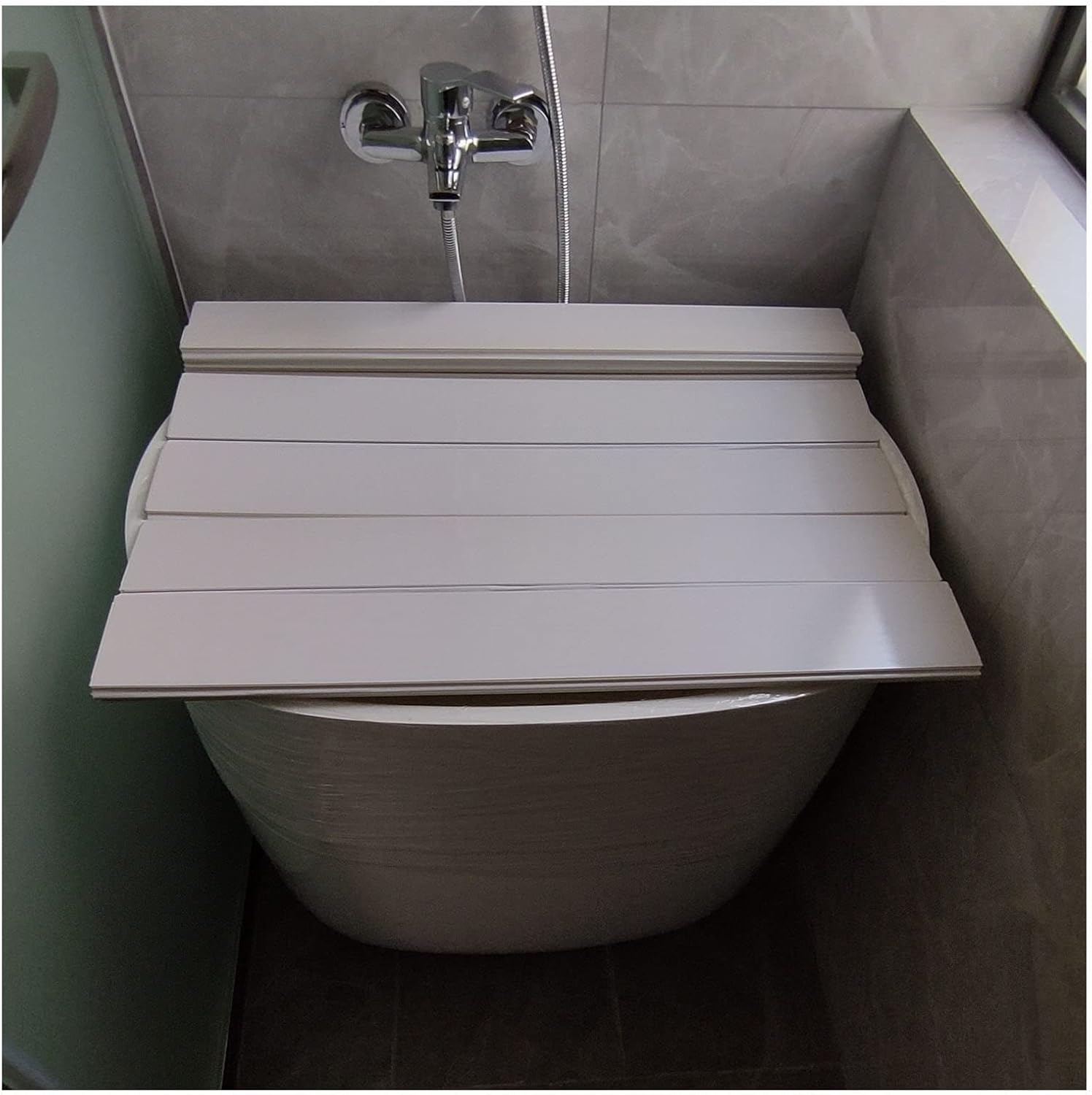 Bathtub Caddy Tray DustProof Bathtub Cover, Folding