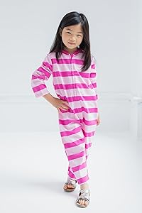 Disney Alice in Wonderland Cheshire Cat Zip Up Coverall Tail Infant to Big Kid