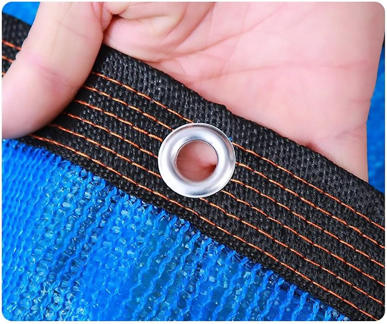 Sunblock Shade Cloth with Grommets,Outdoor Sun Screen Mesh Shade Fabric Sun Shade Cloth UV Resistant Net for Plant Cover Greenhouse Garden Flower (2x6m/6.6x19.7ft)