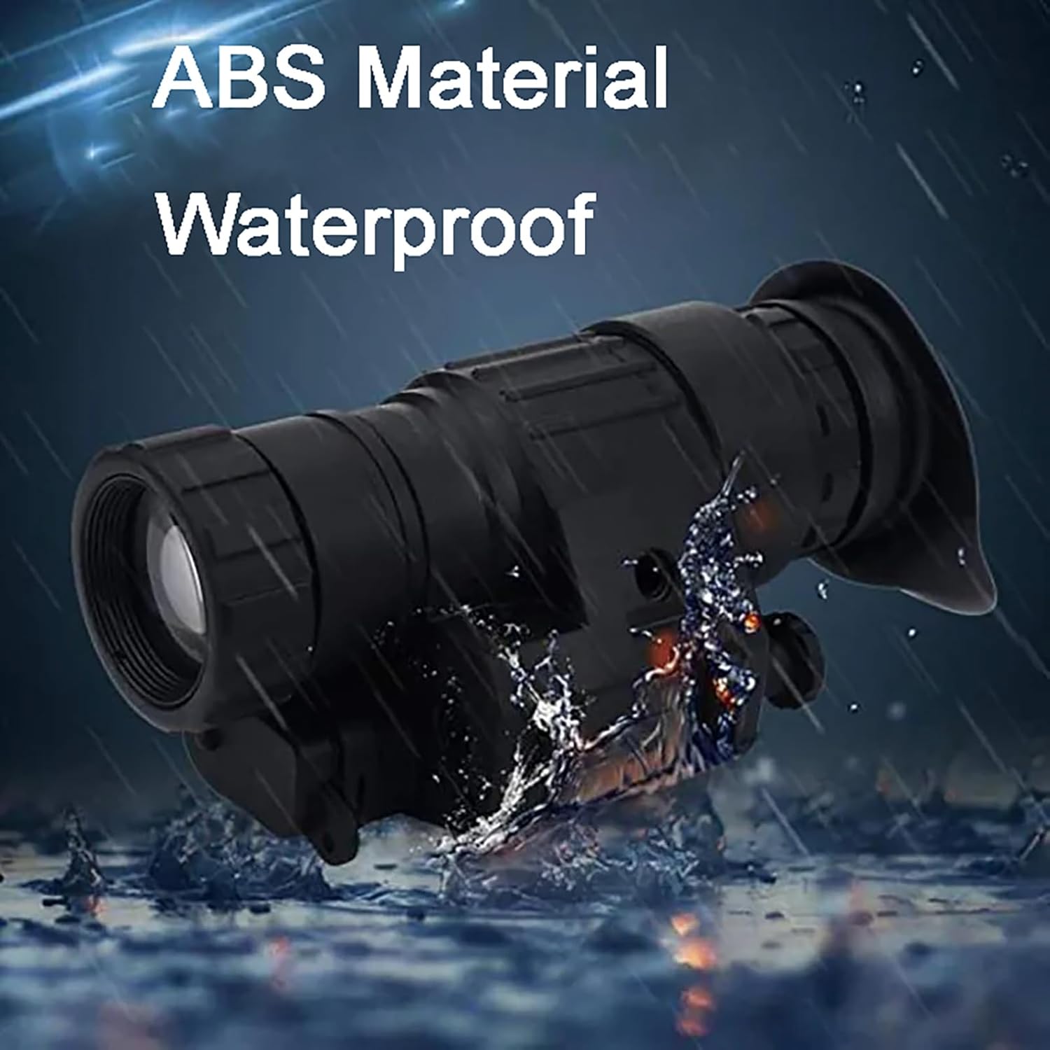 PVS-14 Helmet Mounted Night Vision Scope Infrared Night Vision Monocular for Adults 2X Magnification Can Be Used During The Day and at Night for Camping & Surveillance