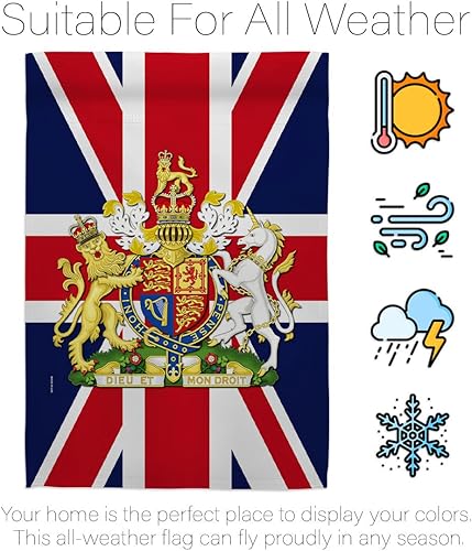 Miniatura 6 de Escudo de armas Bandera de la casa del Reino Unido, dulce vida, simpatía, recuerdo, conmemorativo, duelo, amor, apoyo, emoción, posible, bandera,