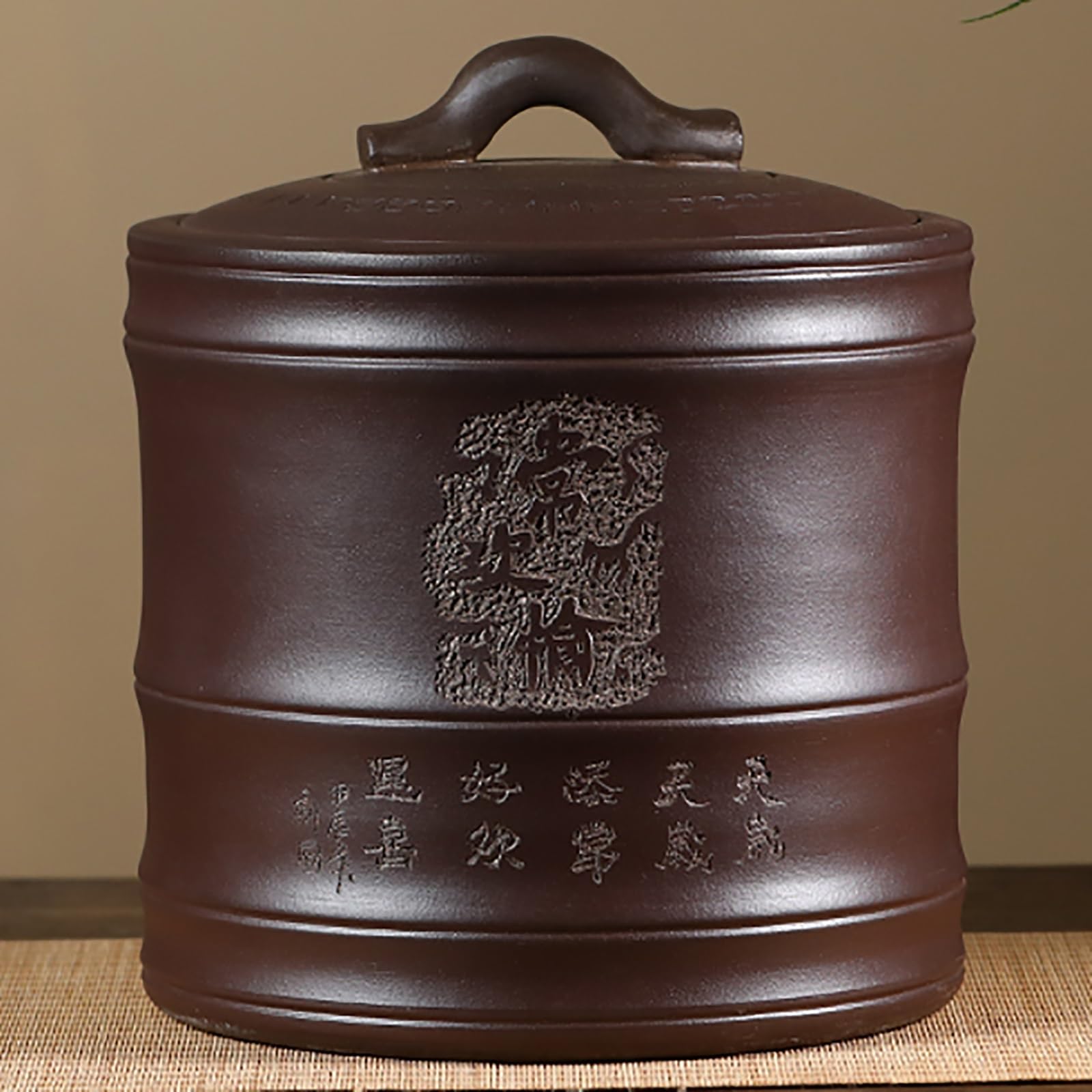 MESCXTY Ceramic Rice Cylinder With Lid Large Capacity Storage Container Sealed Grain Dispenser Bucket Household Jar Tank For Soybeans Corn Flour Oatmeal(C,Capacity 25kg)