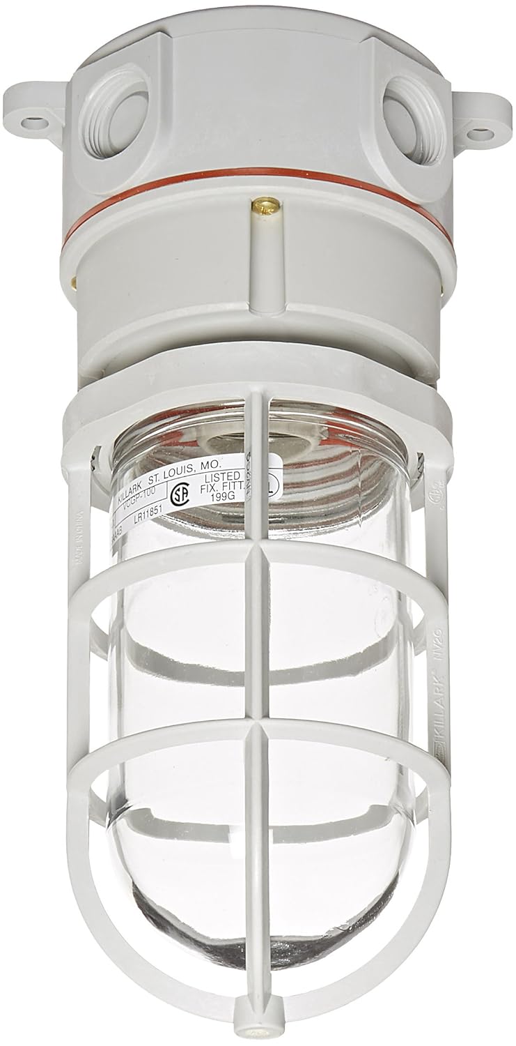 Hubbell Wiring Device-Kellems Marine Wiring Products, Non-Metallic Vaportight Fixture, Gray (NVX15GHGA)