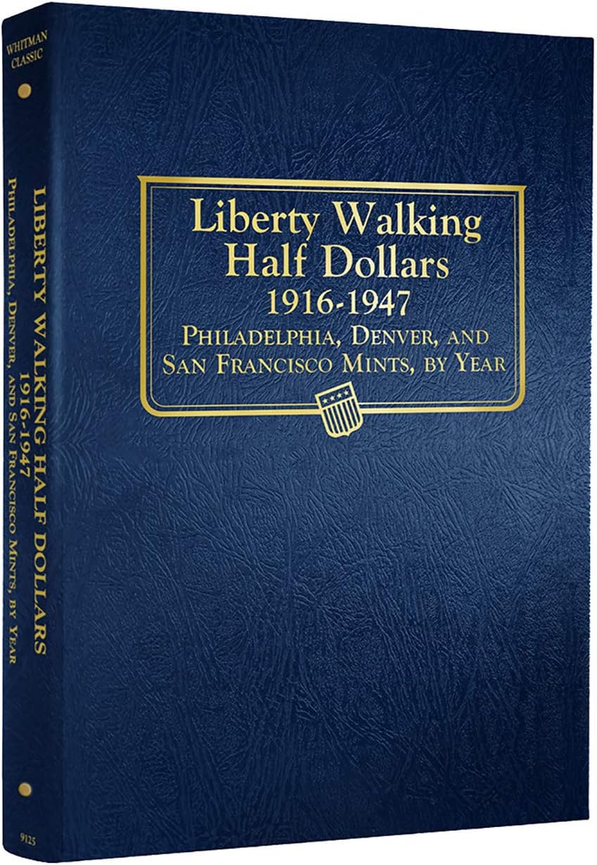 Whitman US Walking Liberty Half Dollar Coin Album 1916 - 1947 #9125