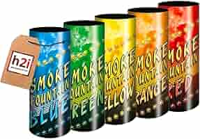 Bengala Fumogeni Colorati - 5 Pezzi Per Feste Con Effetto Vulcano, Fontana Di Fumo Multicolore - Foto 10