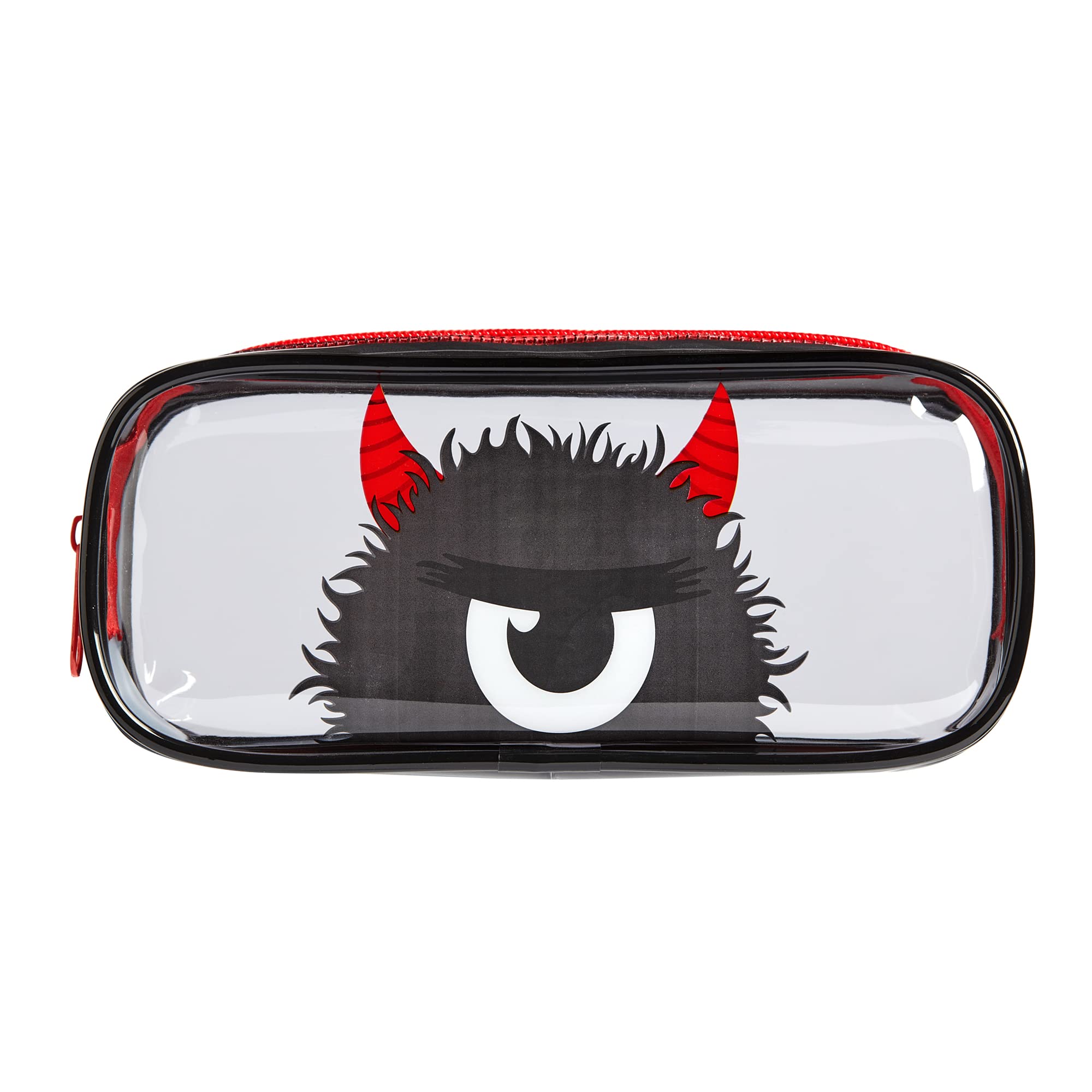 Tinc Cute Black Clear PVC School Pencil Case