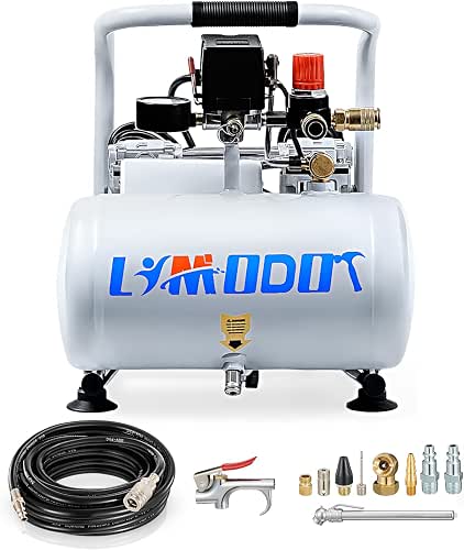 Limodot Ultra Quiet Air Compressor, Only 60dB, 1 Gallon Steel