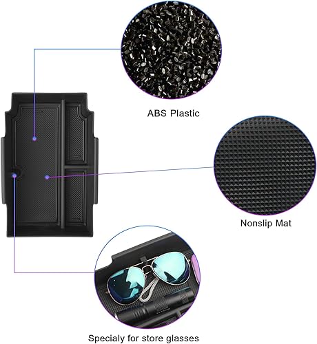 Miniatura 4 de SXCY Organizador de consola Subaru Crosstrek Impreza 2024, bandeja organizadora de consola Crosstrek 2024 para accesorios Crosstrek 2024, bandeja de