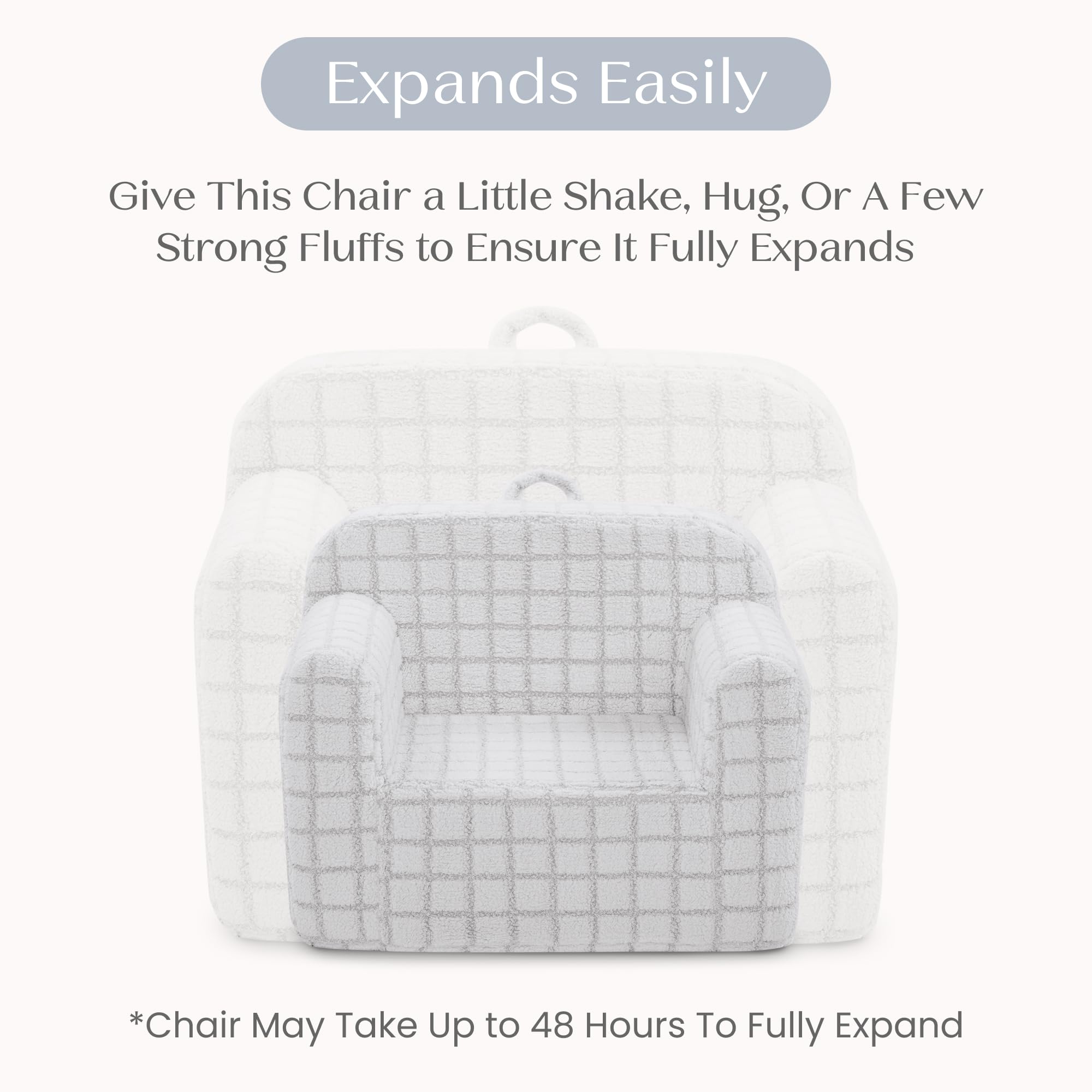 Delta Children Cozee Chair - Grey Kids Foam Seat -7 Delta Children Cozee Chair - Grey Kids Foam Seat -7