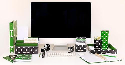 Miniatura 7 de Kate Spade New York Bonita carpeta de 1 pulgada, con capacidad para papel tamaño carta, carpeta de 3 anillos con separadores de pestañas y