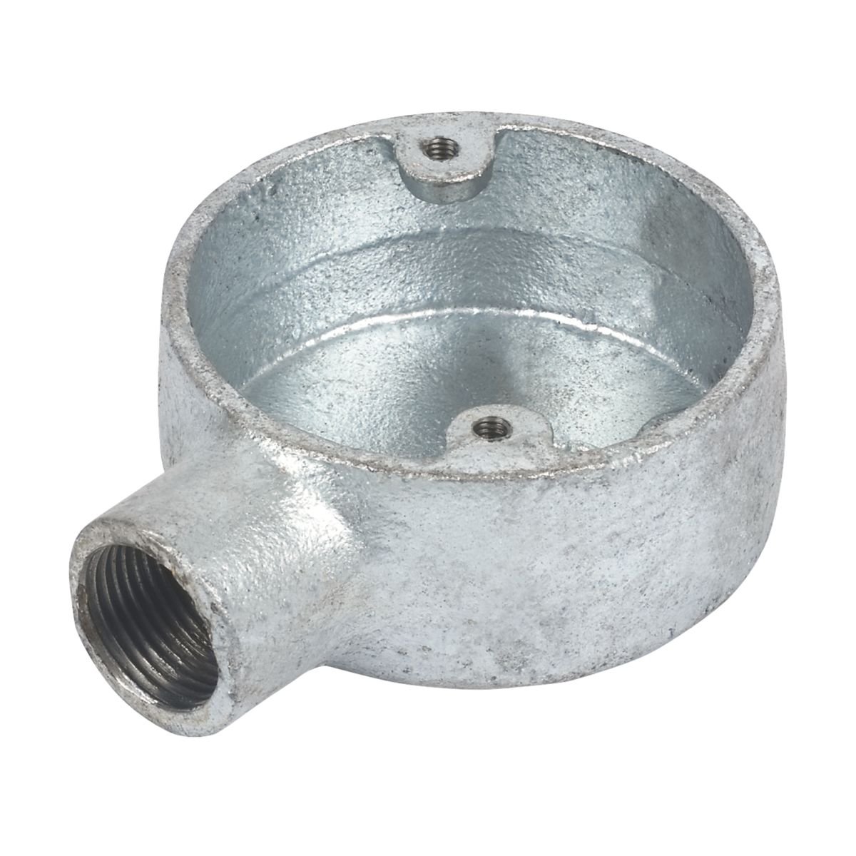20mm 1 Way Galvanised Conduit Box