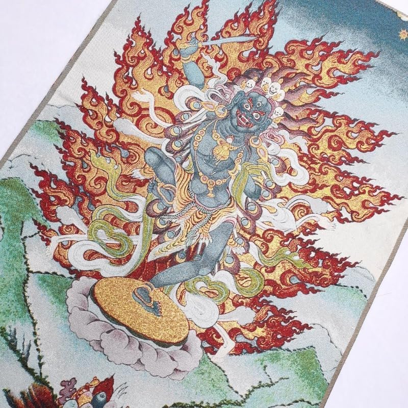 Miniatura 6 de Fengshui - Tapiz de seda para colgar en la pared, diseño tibetano Thangka, Vajrayogini, Vajravarahi, Tangka, yoga, budista, para colgar en la pared,