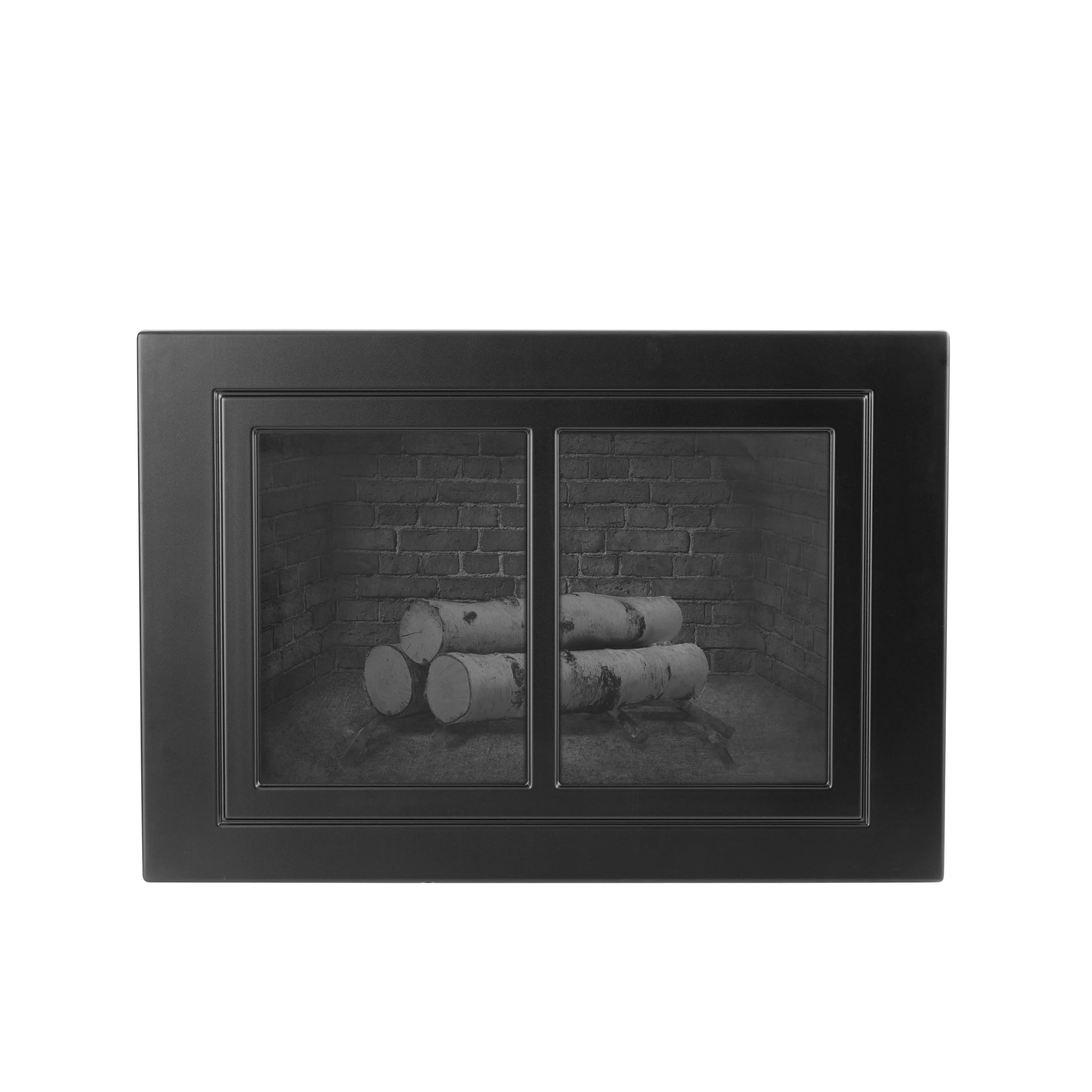 EverSafe Hearth Stopper Insulated Decorative Fireplace Draft Stopper, 26" x 38", Black