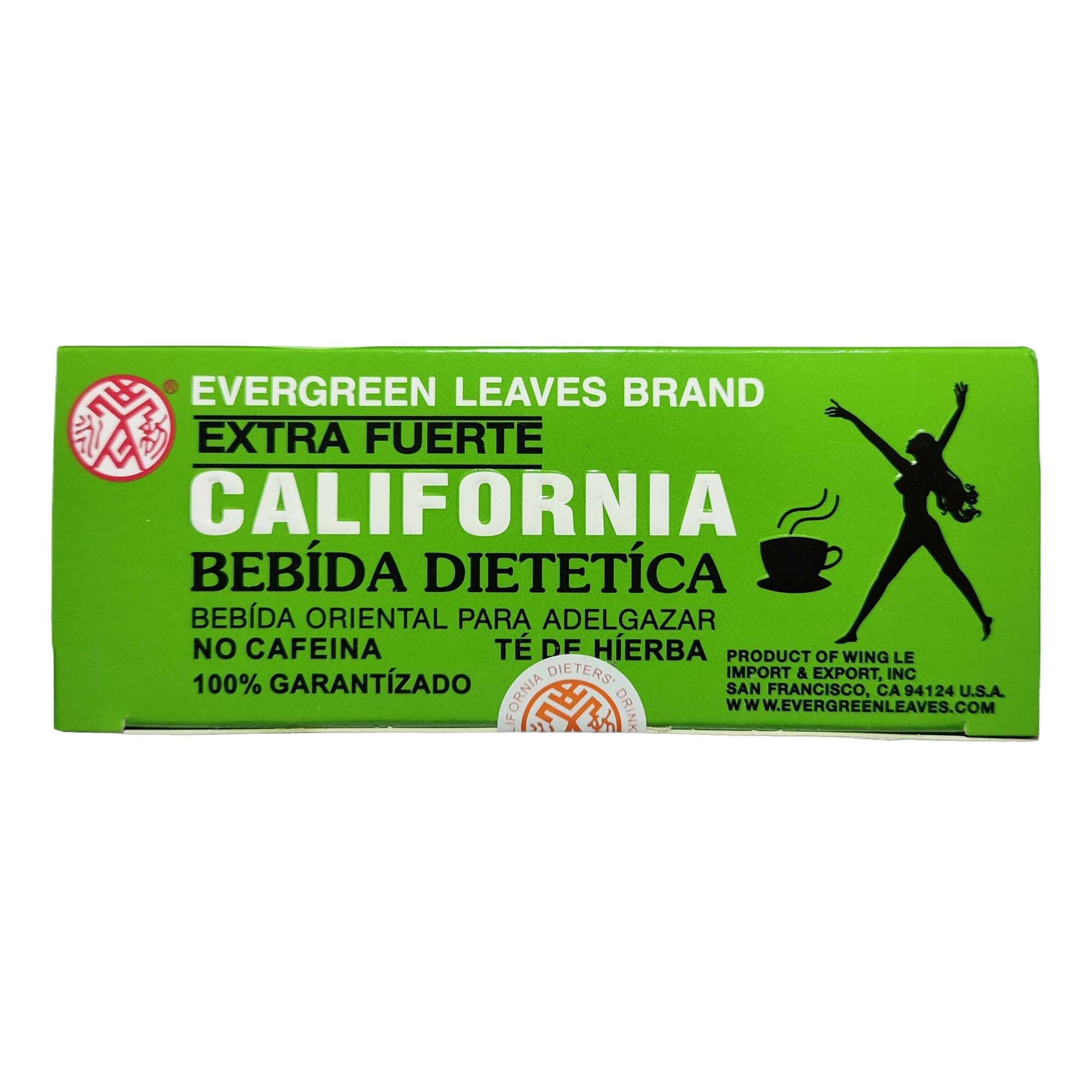 Evergreen Leaves California Dieters Drink – 4 Packungen extra starker Kräuter-Diättee mit Senna-Blättern, koffeinfreier Detox-Tee für schnelles Abnehmen des Körpers, Gewichtsmanagement, natürliche