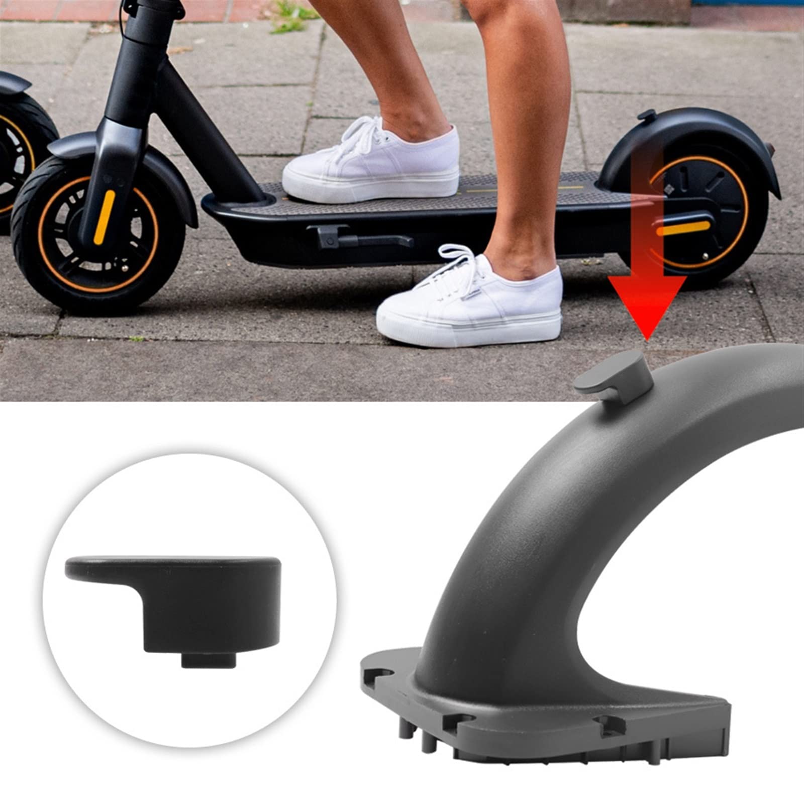 Ajustement for Ninebot Max G30 G30D Kickscoller Arrière Fender Crochet Pliant des Pièces De Réparation De Scooters Électriques Remplacement des Pièces De Crochet Pliant(30pcs)