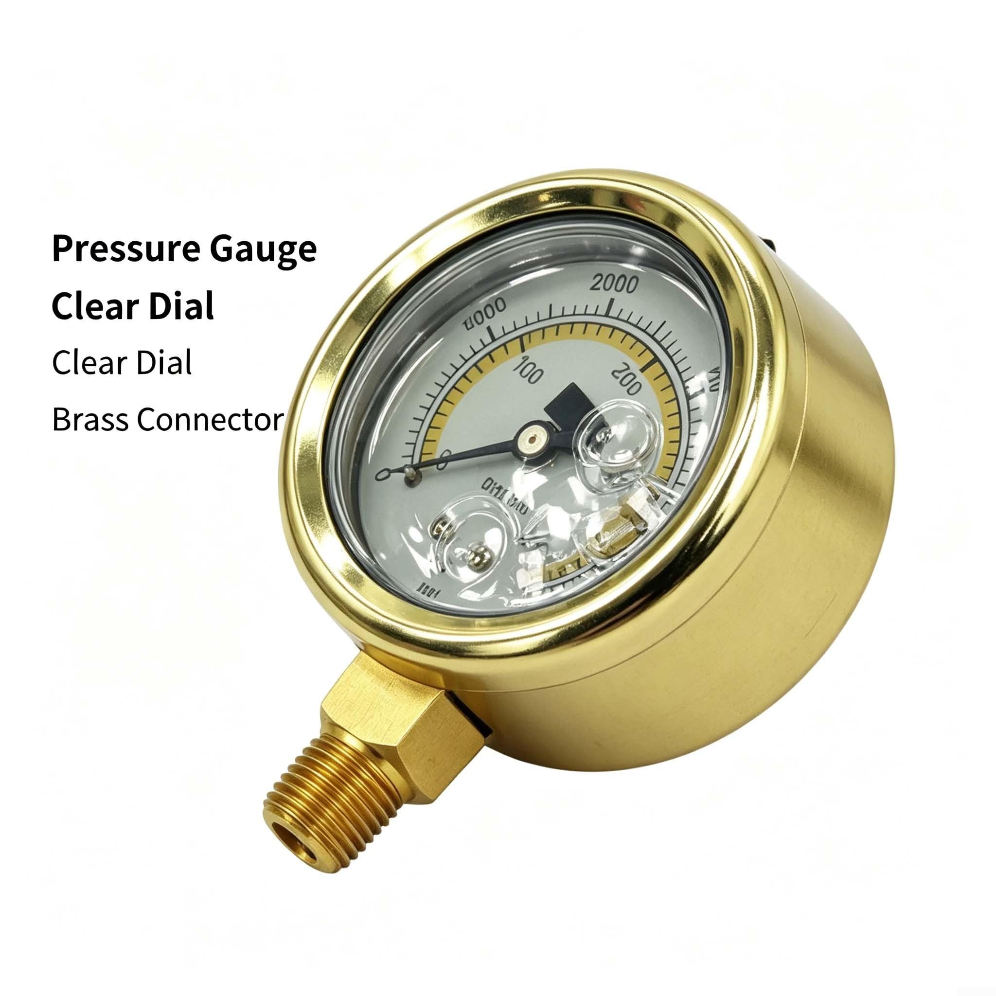 Manometro idraulico 0-400 Antivari 5800 PSI vibrazione resistente metallo