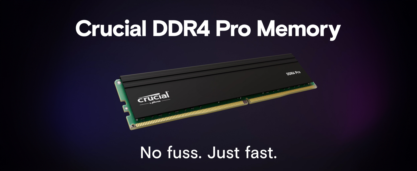Crucial Pro DDR4 RAM 32GB Kit (2x16GB) 3200MHz, Intel XMP 2.0
