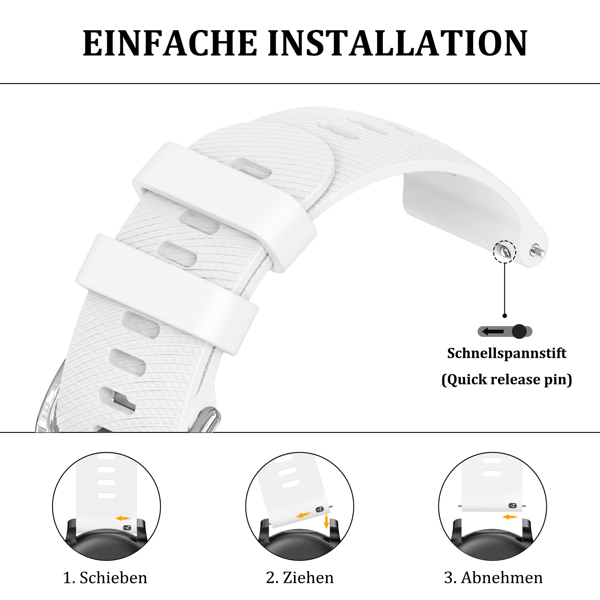 Meliya Pasek do Huawei Watch GT4 41 mm, Huawei Watch GT5 41 mm, miękki silikonowy pasek do zegarka 18 mm, do Huawei GT4/GT5 41 mm, smartwatch