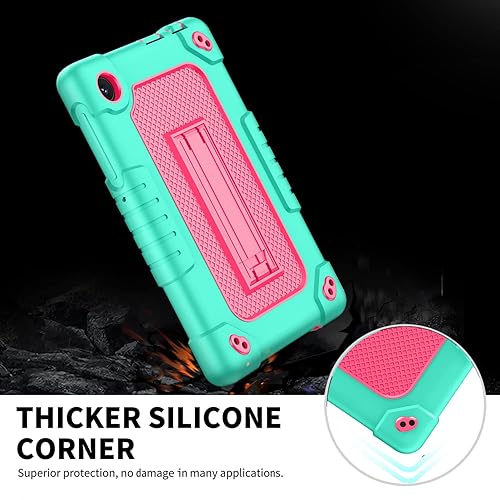 Miniatura 3 de Funda protectora para tablet TCL Tab 8 Plus, correa para el hombro, silicona suave y parte trasera dura, a prueba de golpes, para TCL Tab 8 PlusTCL