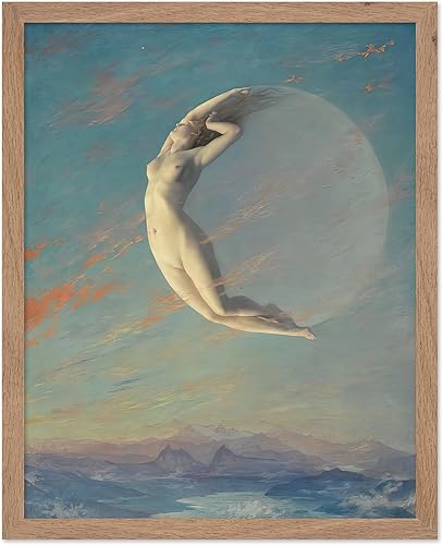 Miniatura 34 de Poster Master Vintage Alcanzando la Luna Póster - Impresión Retro de Luna Creciente - Arte Celestial de Pared - Regalo para Hombres y Mujeres -