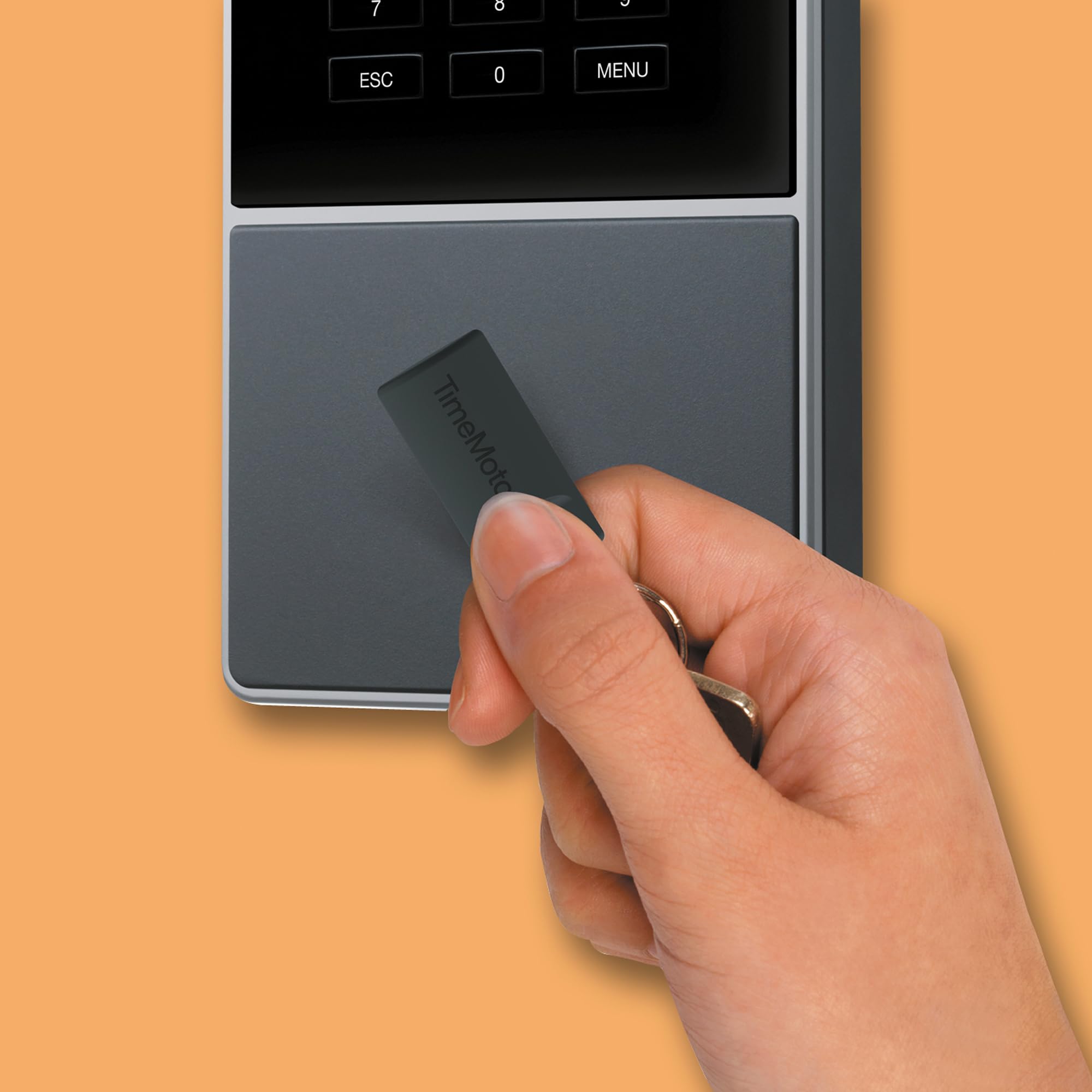 Llaveros RFID TimeMoto RF-110, juego de 25, compatibles con todos los terminales de fichar TimeMoto, compactos, ligeros, 125 kHz de frecuencia, 7 cm de distancia de detección