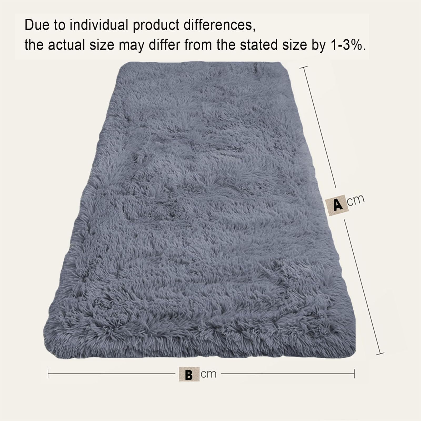 Amazon | カーペット ラグマット 140 x 200 cm 洗える滑り止め付き