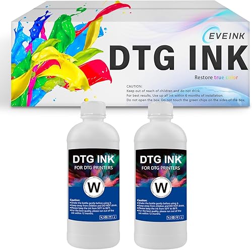 DTG Tinta blanca para impresora EPS0N F2000F2100 DTG 16.9 fl oz (2* blanco)