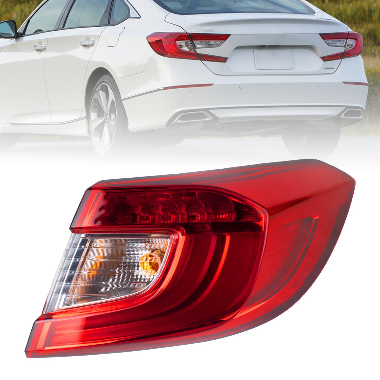 Photo 1 of Boine Right Passenger Side Tail Light Compatible With 2018-2021 Honda Accord Sedan LED Rear Light - Bulb Included (Right Passenger Side)