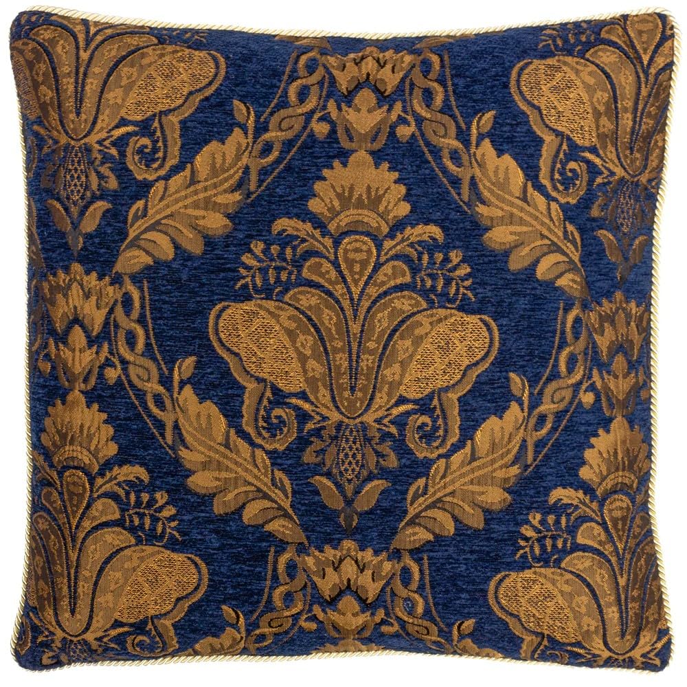 Paoletti Shiraz Cushion Cover, Navy, 45 x 45cm