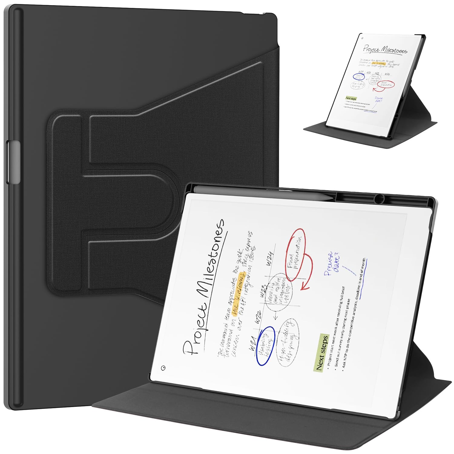 Amazon.co.jp: Miimall 対応 Remarkable Paper Pro 回転ケース