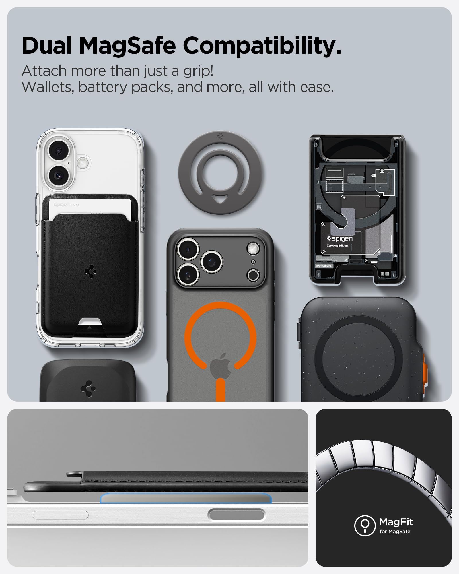 Amazon.com: Spigen for MagSafe Phone Grip, Dual Pop (MagFit