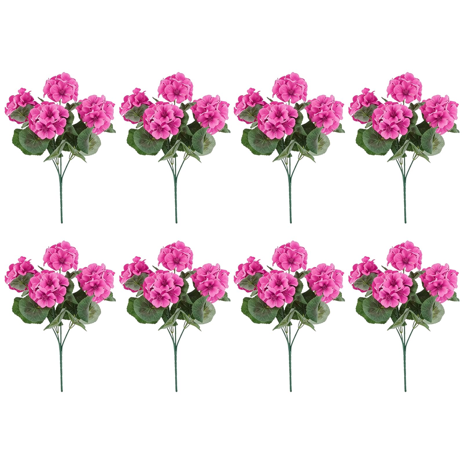 SXRQ 5 / 8Pcs Artificial Silk Crabapple Flower Realistic Geranium Flower for Wedding Home Decoration and Photography Tool Kid Safe Fraudulent