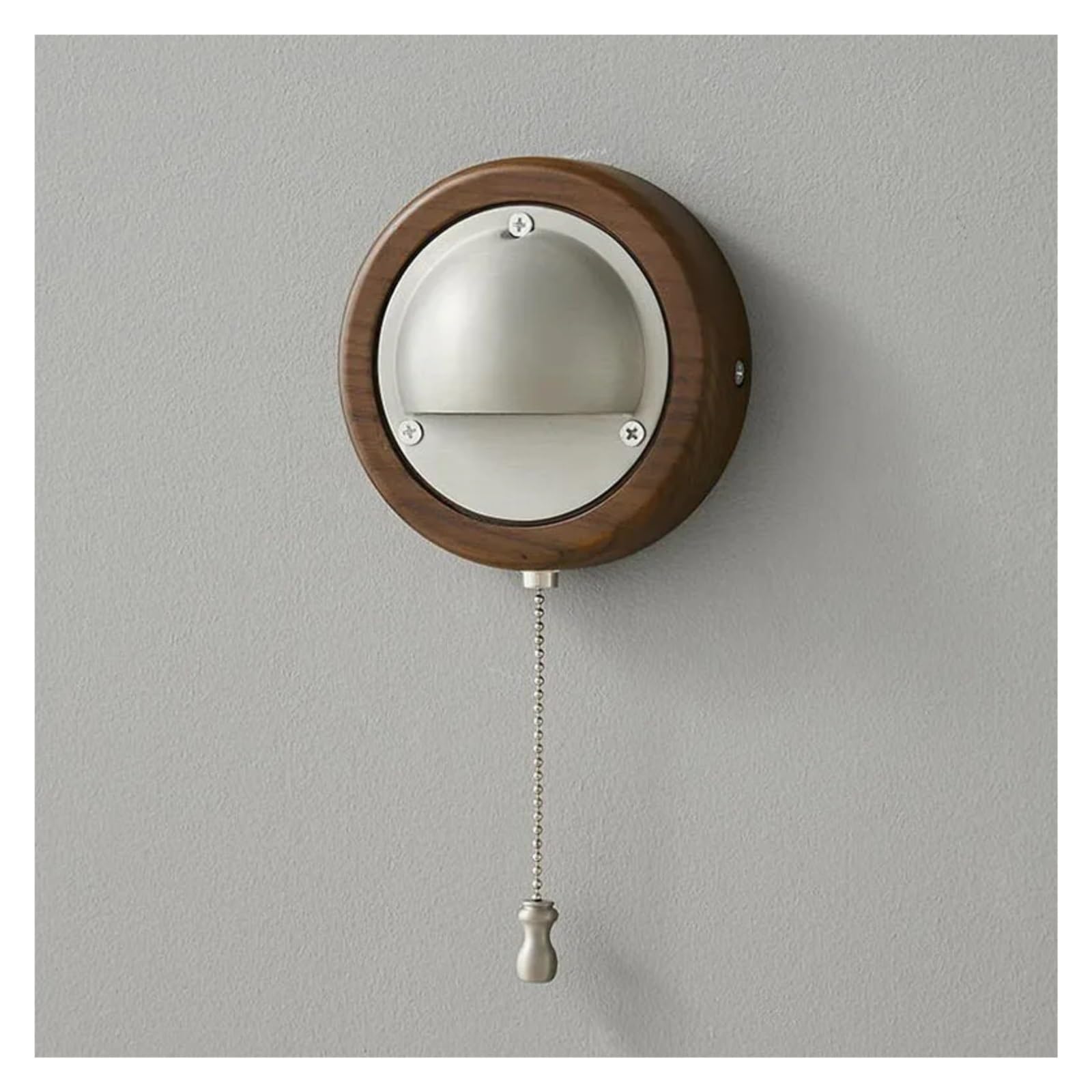 IvyLoutish Novelty Wall Lamp E27 Bulb Gold Silver Brass Wooden with Switch for Parlor Dining Room Bedroom Stairs Aisle,Modern