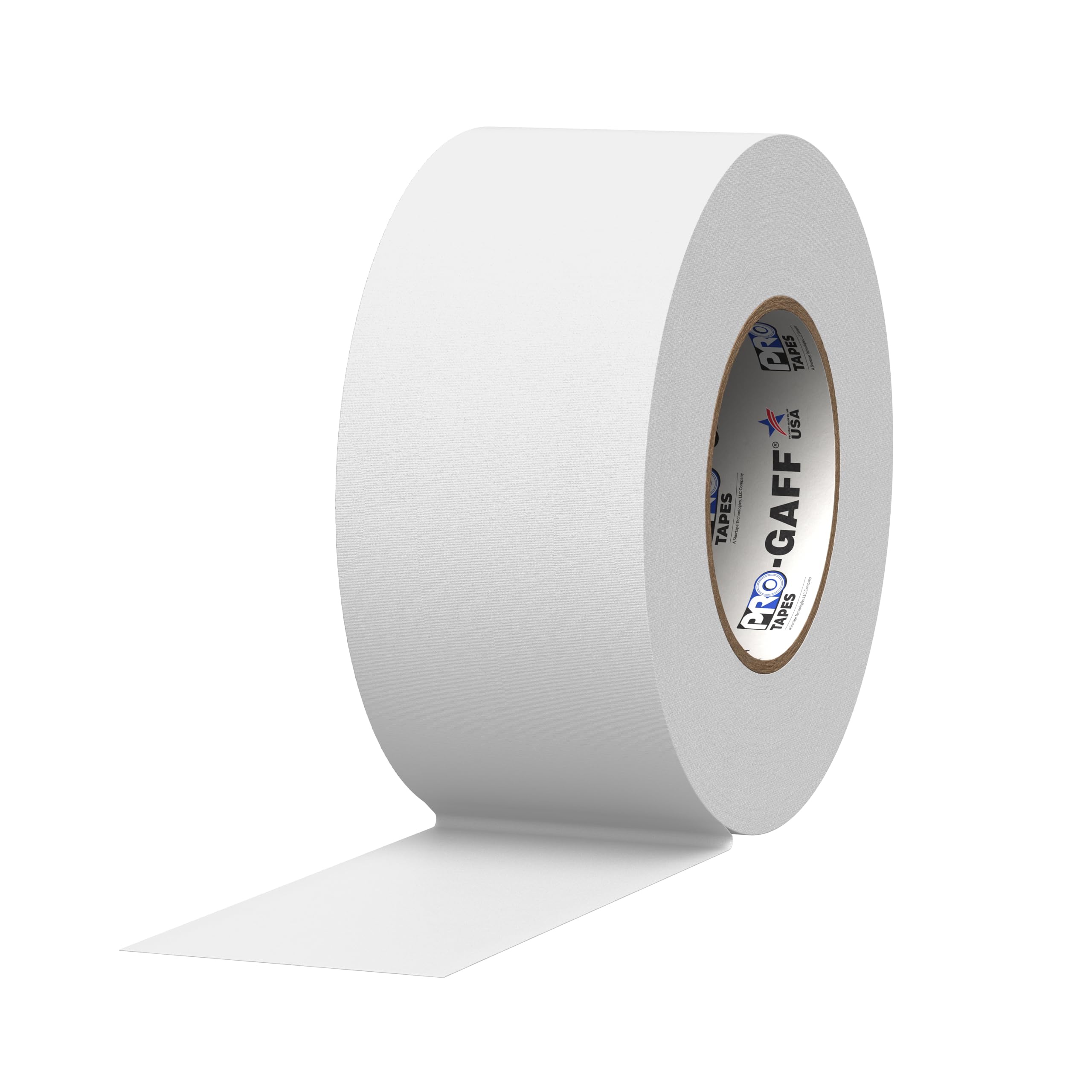 ProTapes 840178016256 Pro Gaff Premium Reinigungstuch matt Gaffers Tape mit Gummi Kleber, 11 Mil Dick, 55 YD. Länge, 7,6 cm Breite, weiß