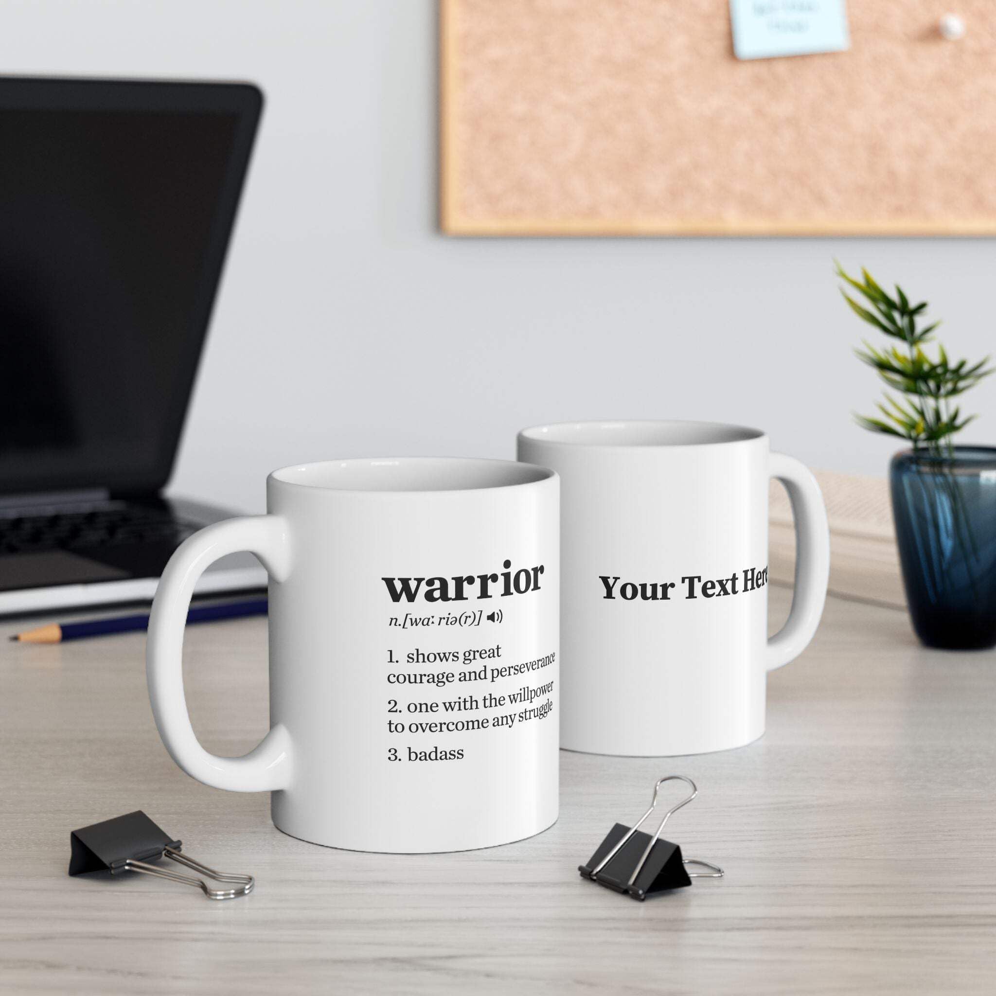 Warrior Definition Mug Get Well Soon Inspirational Gifts For Women Men - View #3